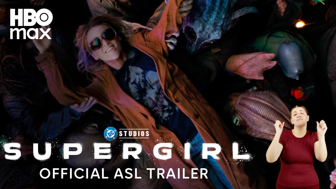 Milly Alcock as Supergirl in the official HBO Max streaming trailer